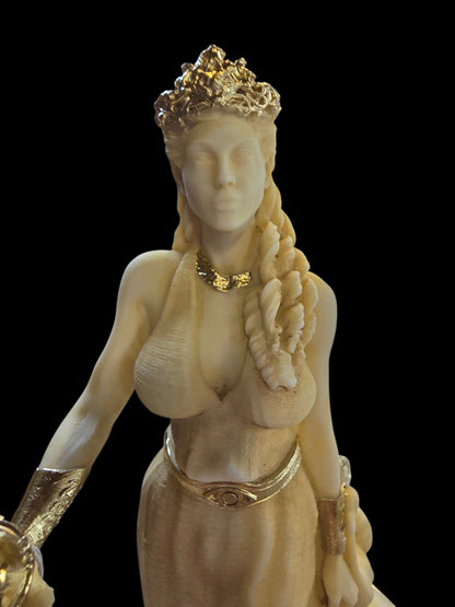 Handmade Alabaster Statue of Hera – Greek Goddess of Marriage & Queenship
