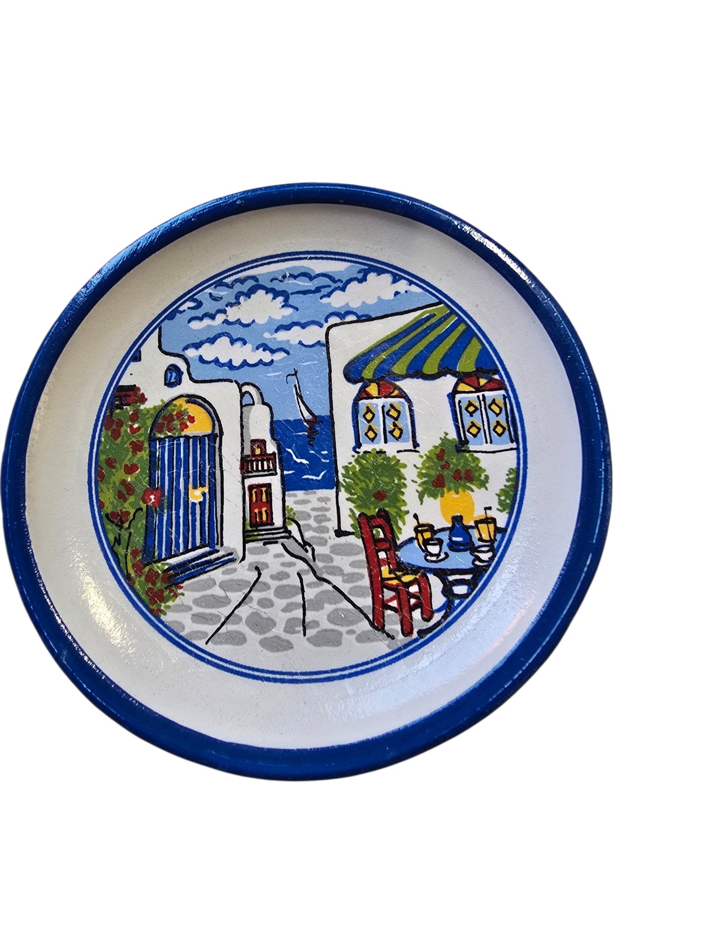 Handmade Ceramic Plate Magnets - Authentically Greek