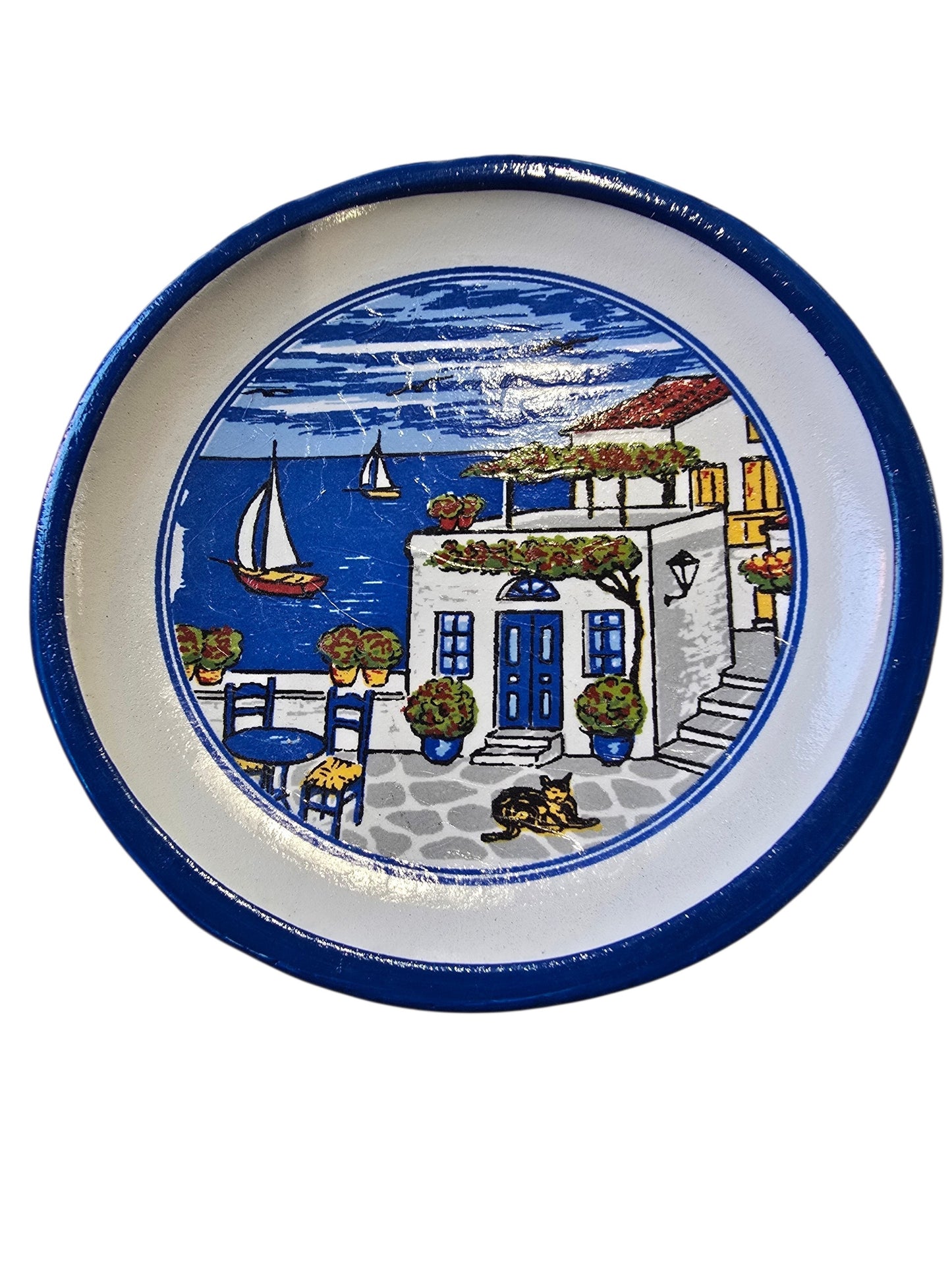 Handmade Ceramic Plate Magnets - Authentically Greek