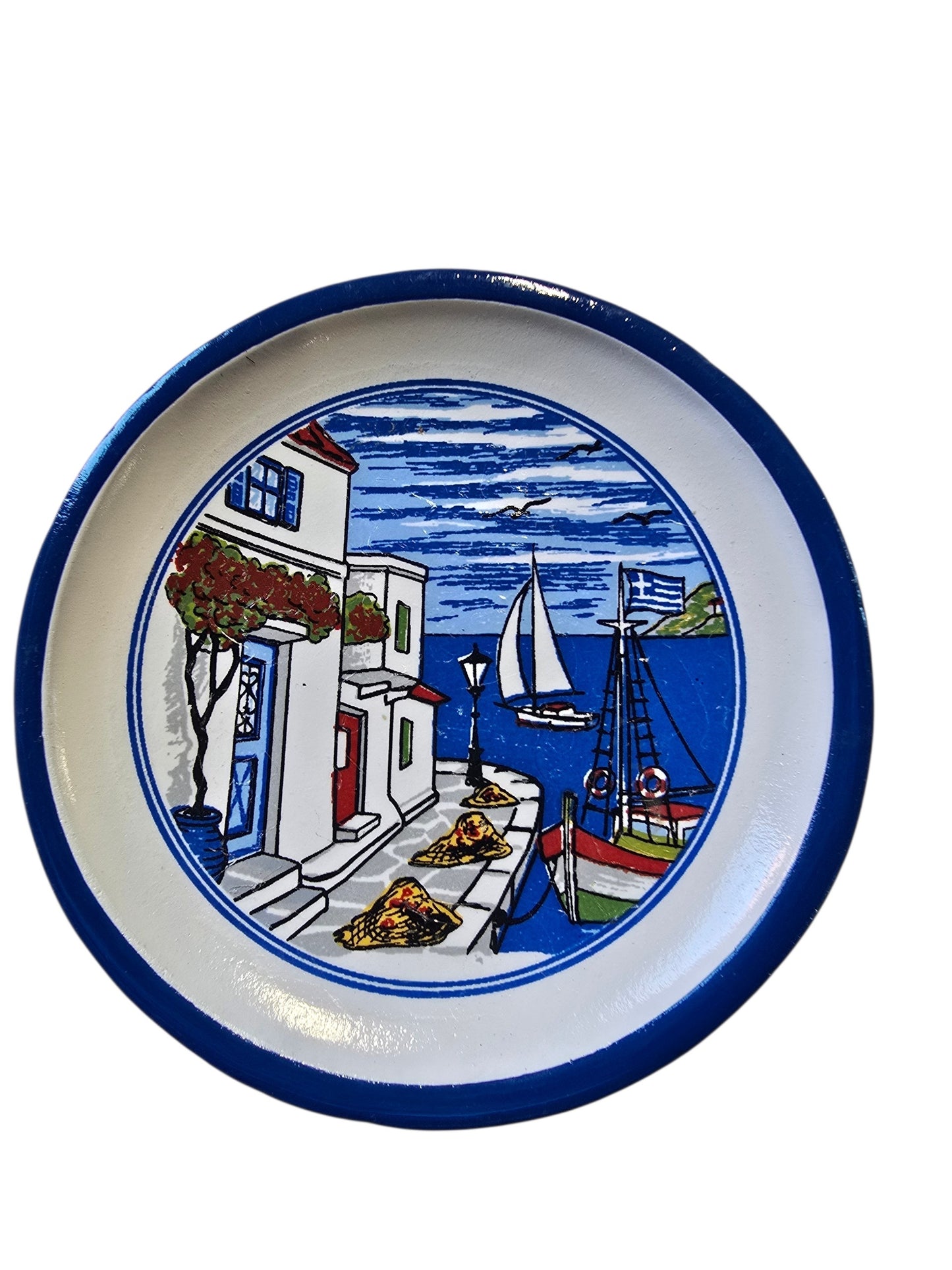 Handmade Ceramic Plate Magnets - Authentically Greek