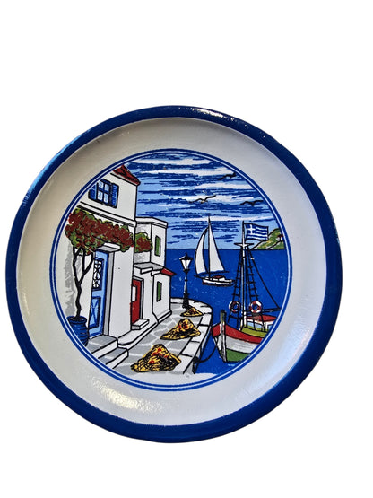 Handmade Ceramic Plate Magnets - Authentically Greek