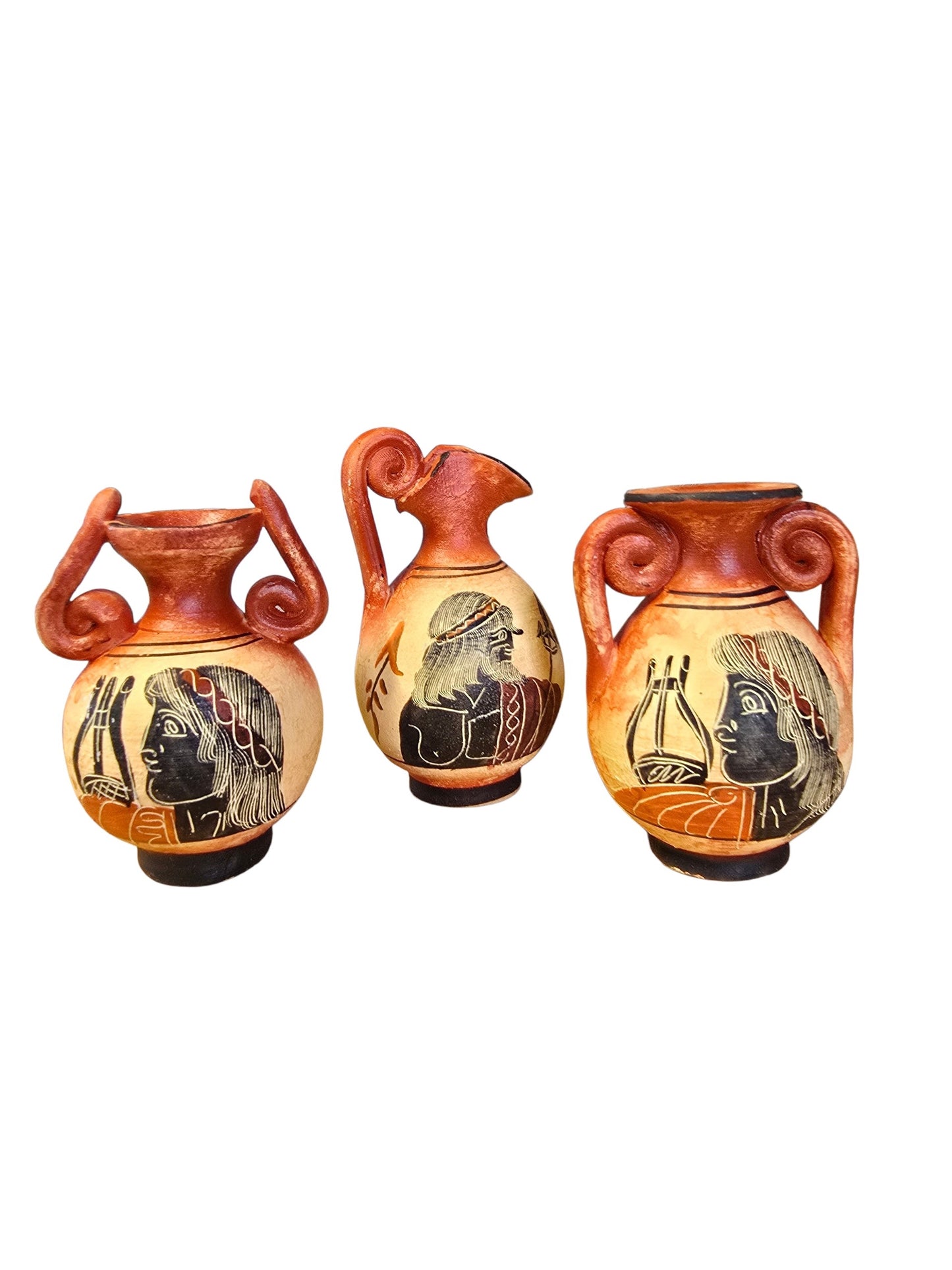 Handcrafted Greek Mythology Vase – 4.5" Mini Decorative Vase