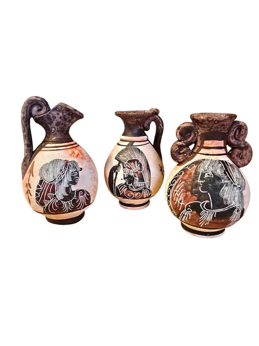 Handmade & Hand-Painted Greek Mythology Mini Vase – Imported from Athens, Greece