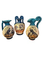 Handmade & Hand-Painted Greek Mythology Mini Vase – Imported from Athens, Greece