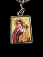 Panagia Paramythia (Mother of God) Double-Sided Icon Keychain (Jesus Reverse) – 4.5 x 3 cm