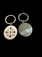 IC XC NIKA Christogram Medallion Metal Keychain – 35 mm (Silver, Gold, Black)