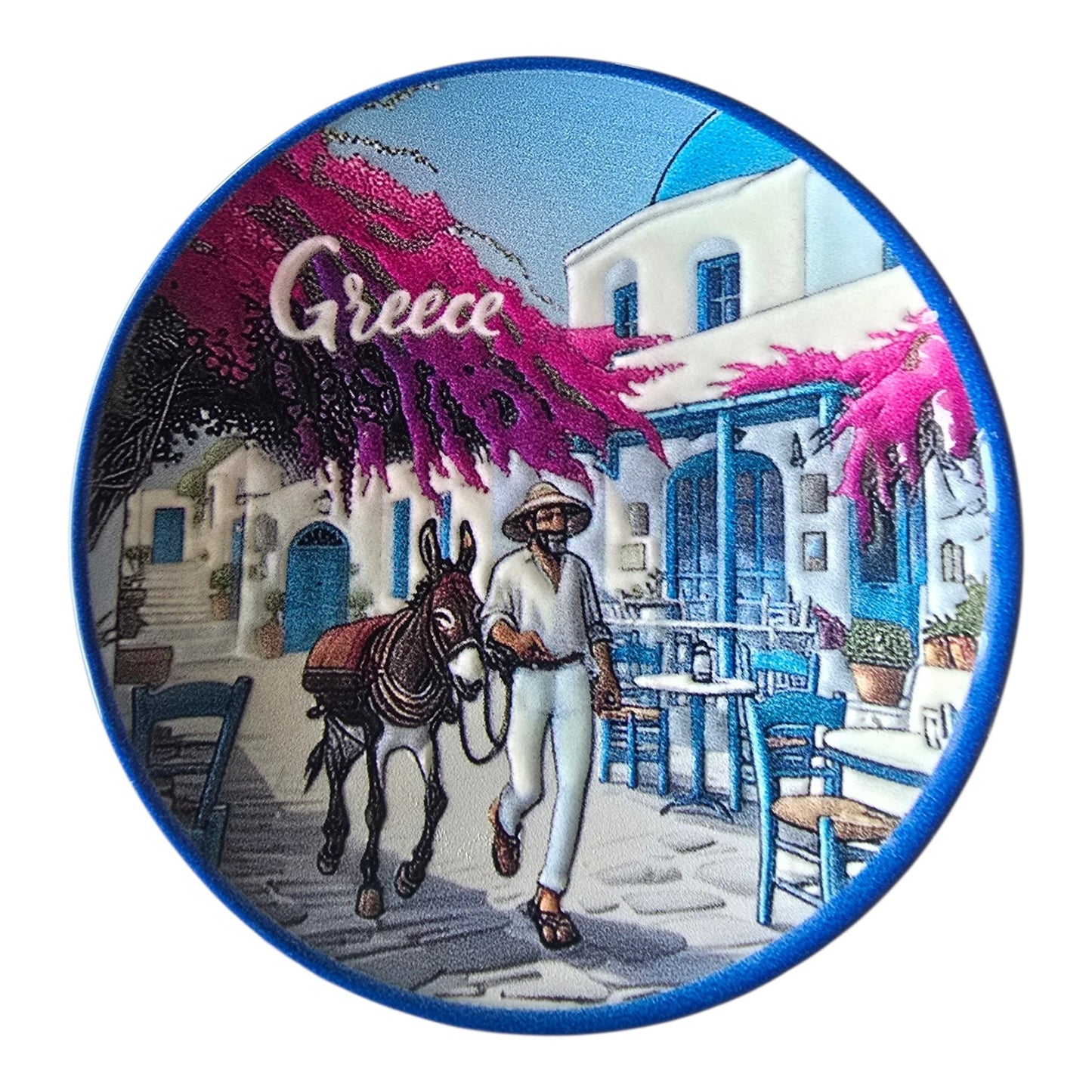 Greek Island Plate Style Magnets – Imported