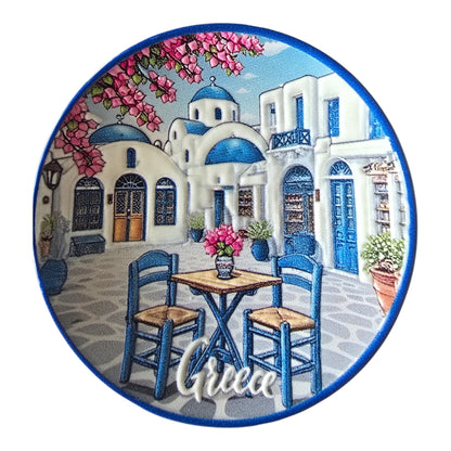 Greek Island Plate Style Magnets – Imported
