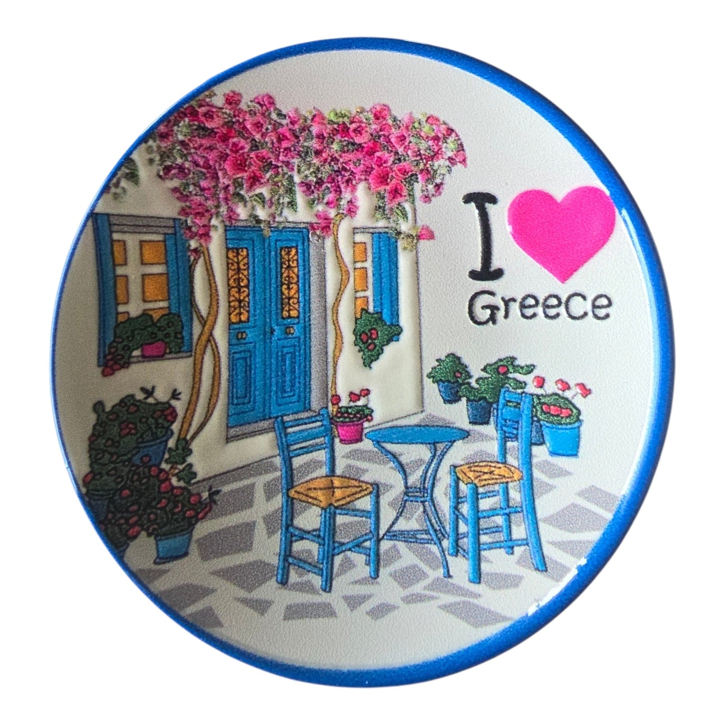 Greek Island Plate Style Magnets – Imported