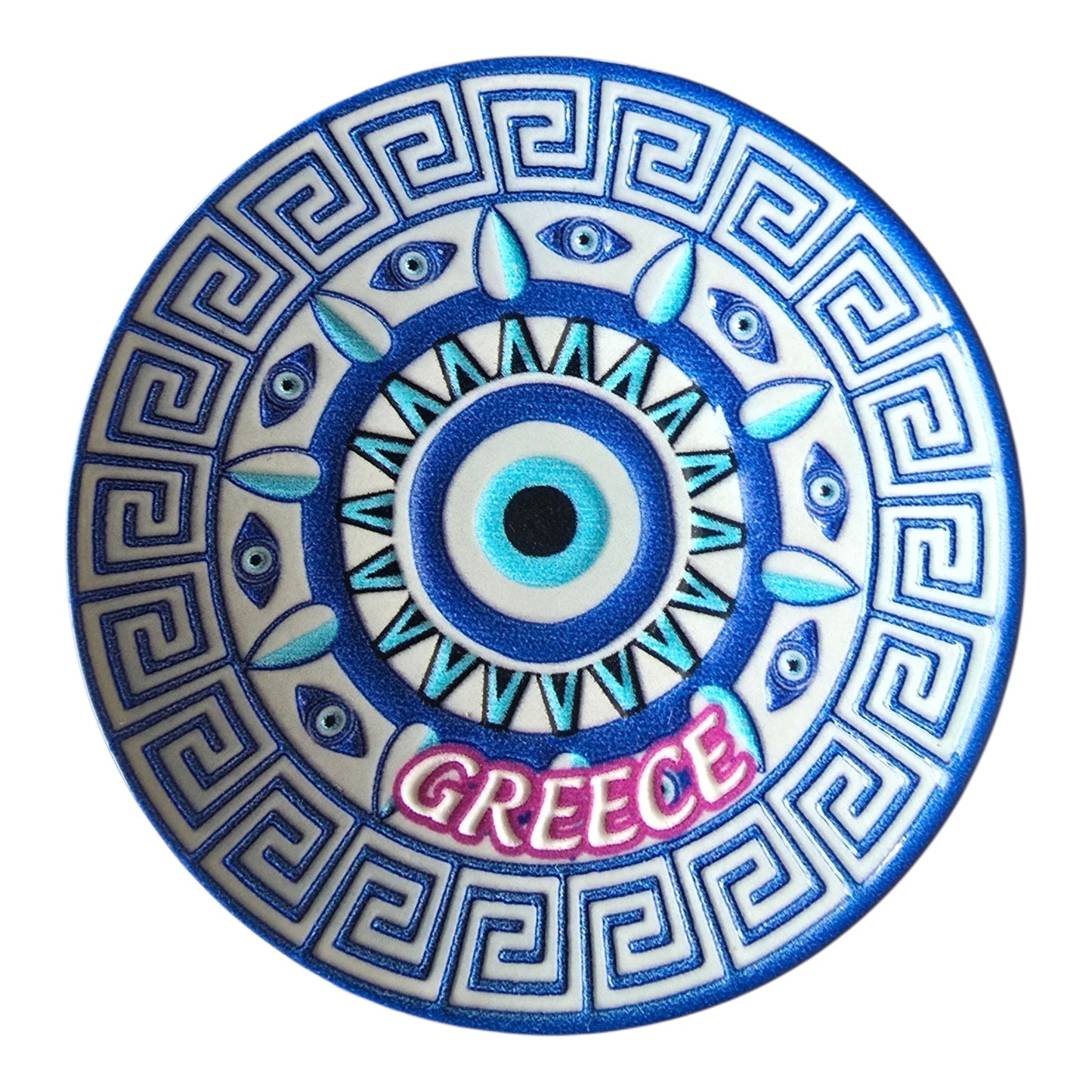 Evil Eye (Mati) Plate Magnet – Imported from Greece