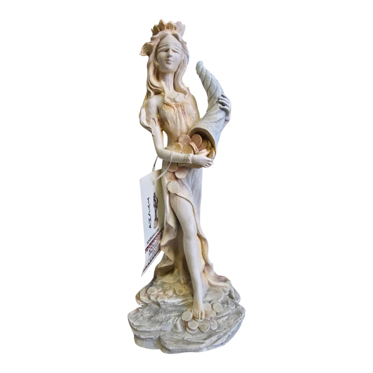 Tyche – Goddess of Chance, Fate & Fortune Alabaster Statue