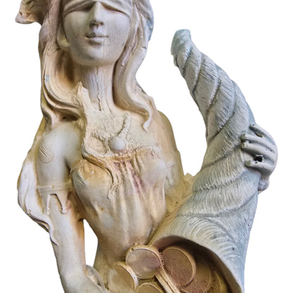 Tyche – Goddess of Chance, Fate & Fortune Alabaster Statue