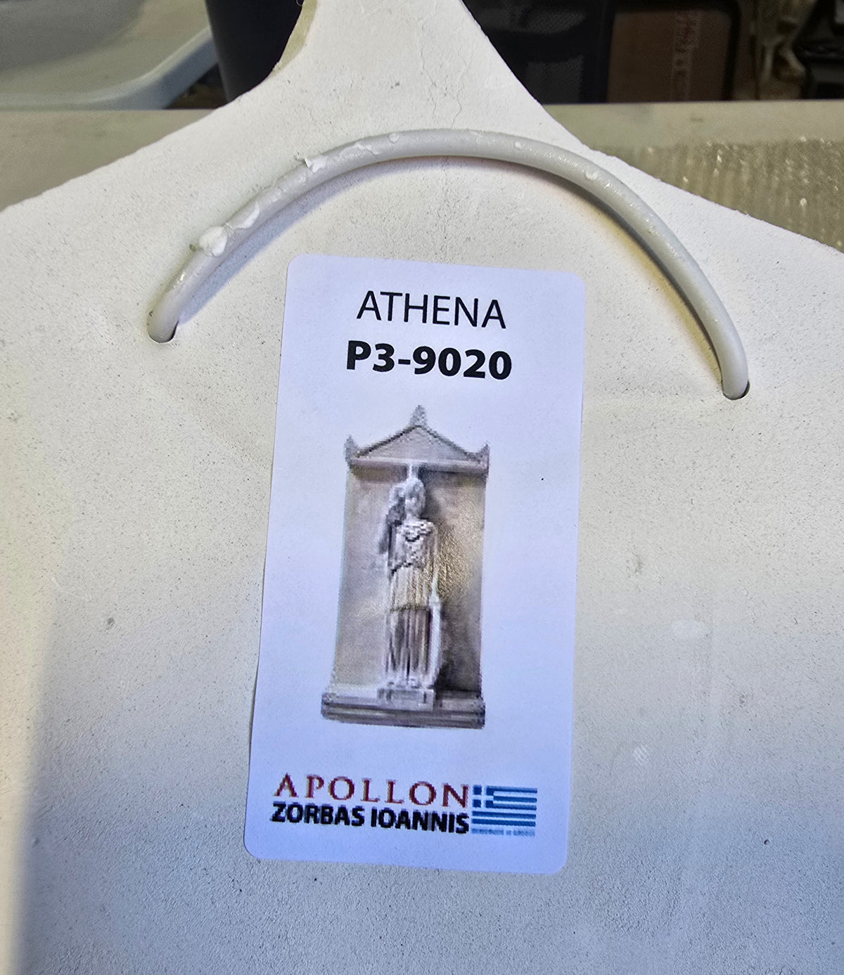 Handmade Alabaster Relief Plaque – Athena