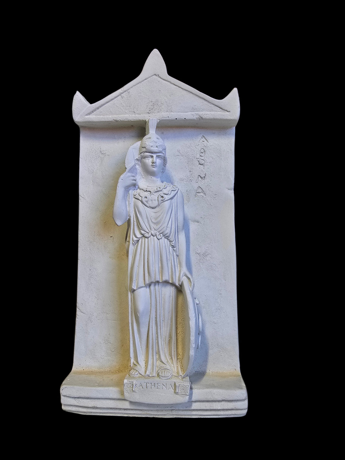 Handmade Alabaster Relief Plaque – Athena