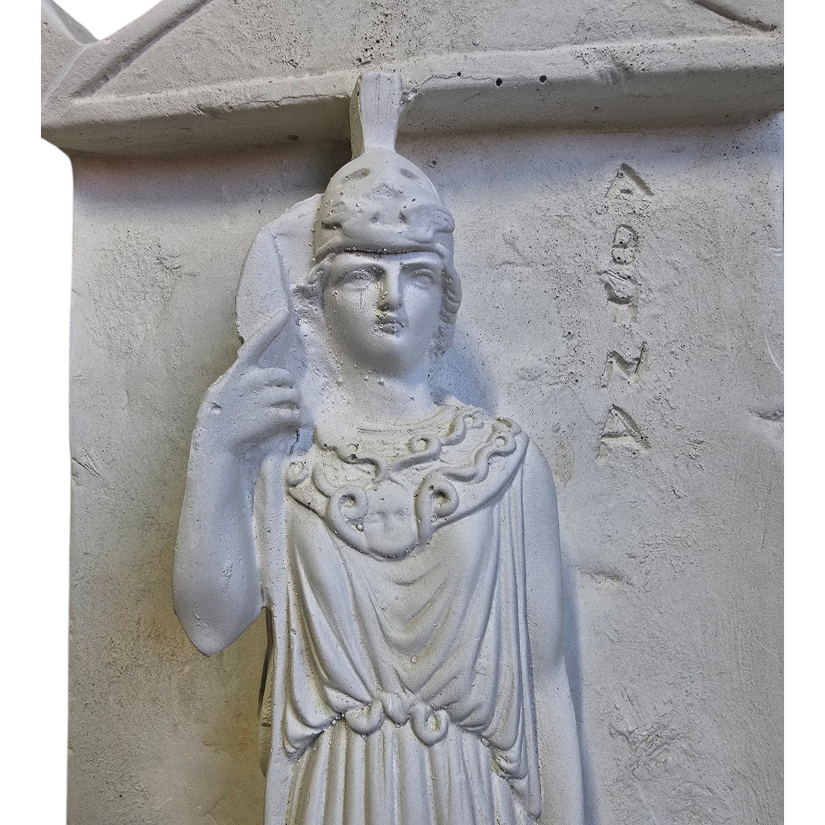 Handmade Alabaster Relief Plaque – Athena