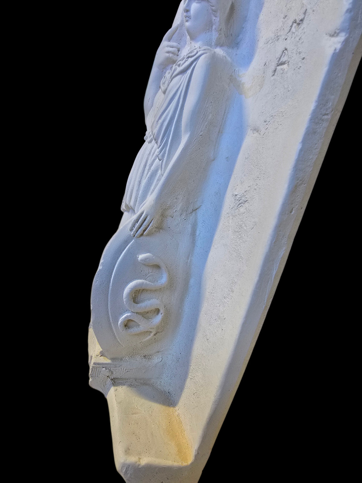 Handmade Alabaster Relief Plaque – Athena