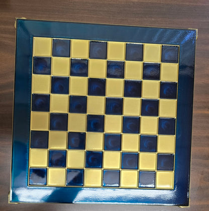 Handcrafted Greek Mythology Chess Set with Wooden Case