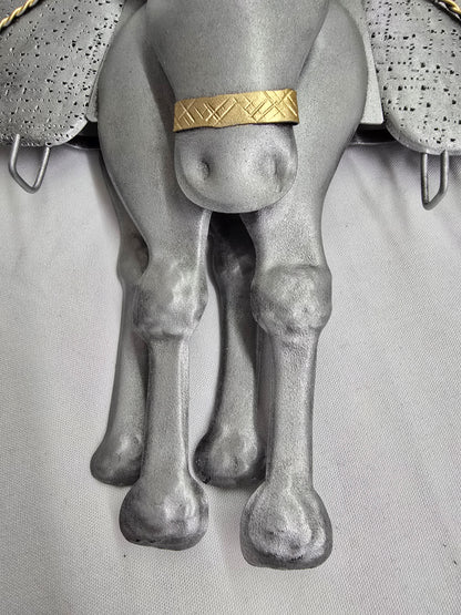 Handcrafted Wrought Iron 3D Donkey Key Holder