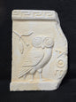 Athena's Owl of Wisdom Plaque - Handmade Greek Wall Art
