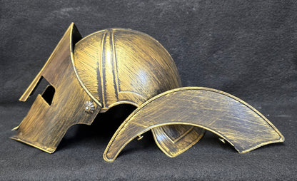 Warrior Costume Helmet - Realistic Battle Look