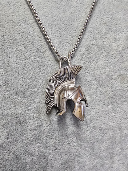 Spartan Warrior Pendant Necklace – Strength & Durability