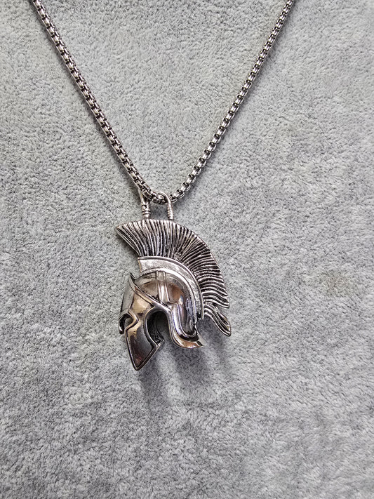 Spartan Warrior Pendant Necklace – Strength & Durability