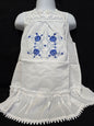 Girls' Embroidered Cotton Dress – Imported from Greece
