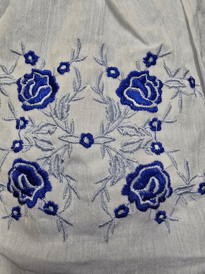 Girls' Embroidered Cotton Dress – Imported from Greece