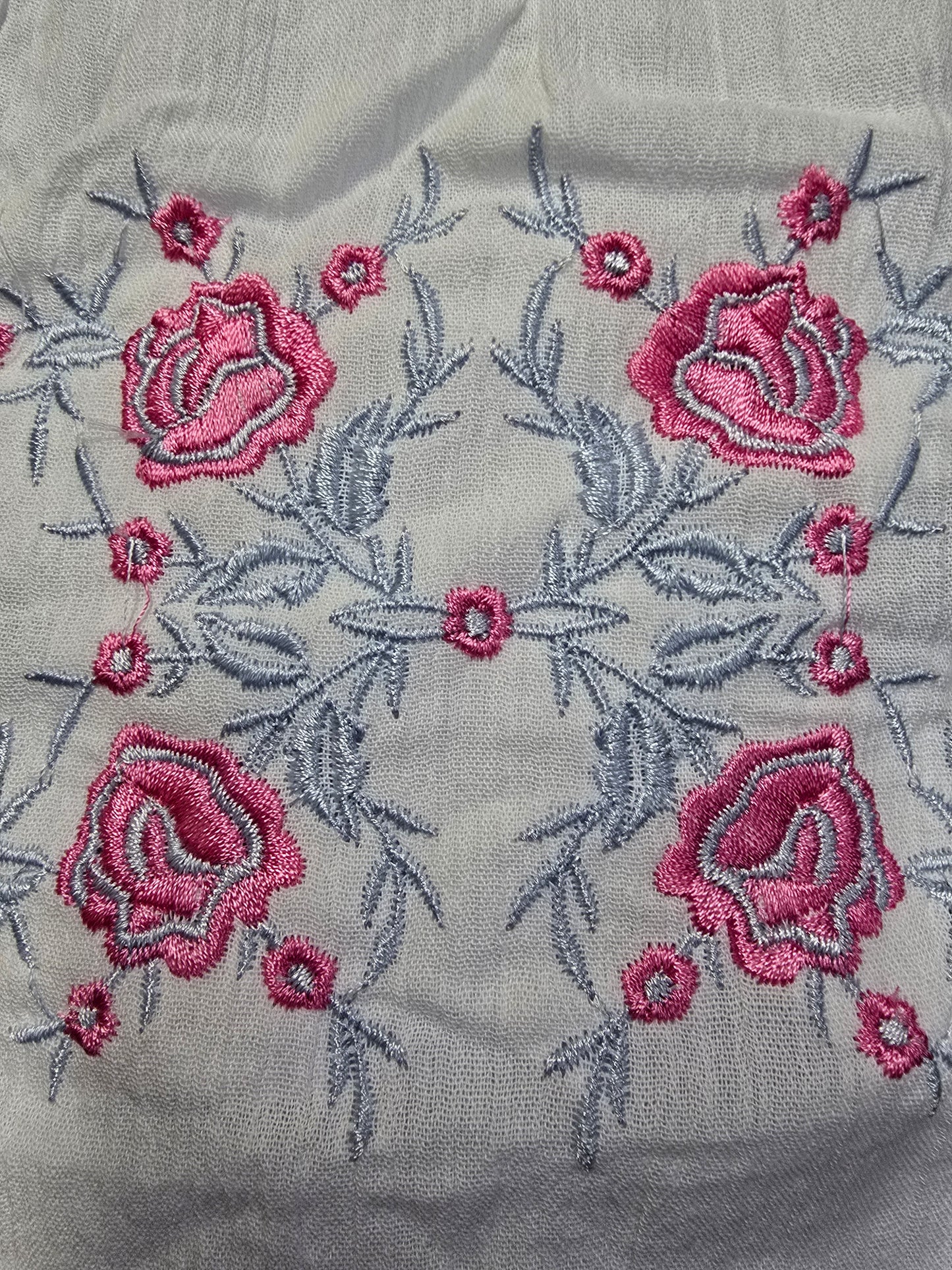 Girls' Embroidered Cotton Dress – Imported from Greece