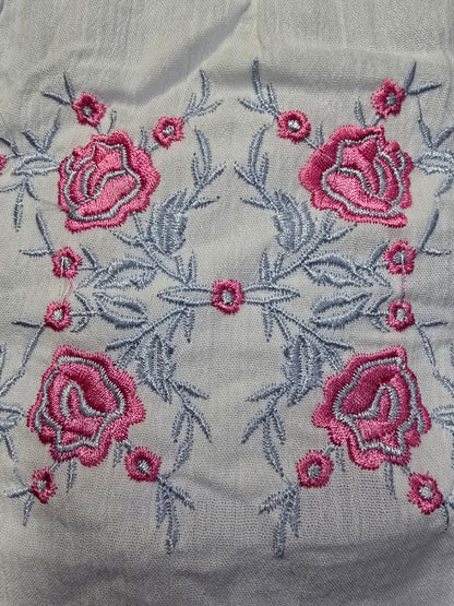 Girls' Embroidered Cotton Dress – Imported from Greece
