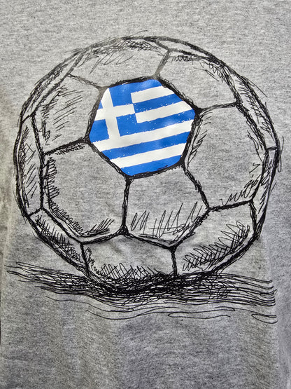 Toddler Greek Flag Soccer Ball Tee