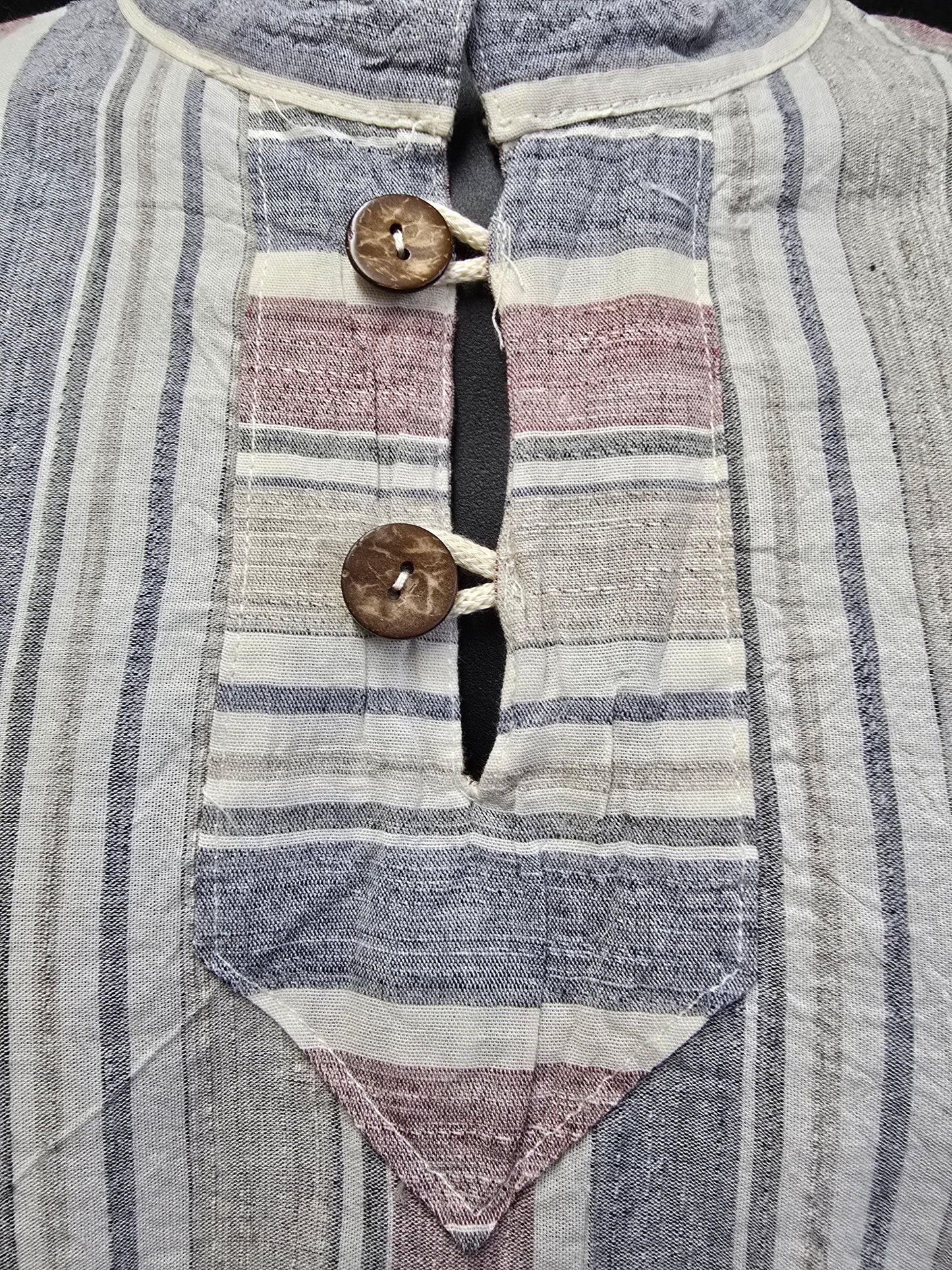Men's Cotton Striped Shirt - Imported from Greece