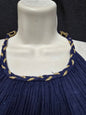 Elegant Greek Cotton Halter Dress
