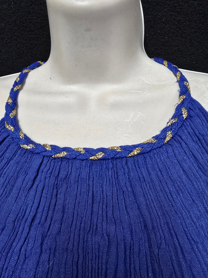 Elegant Greek Cotton Halter Dress