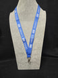 Blue Greek Flag Lanyard with Clasp Neck Closure