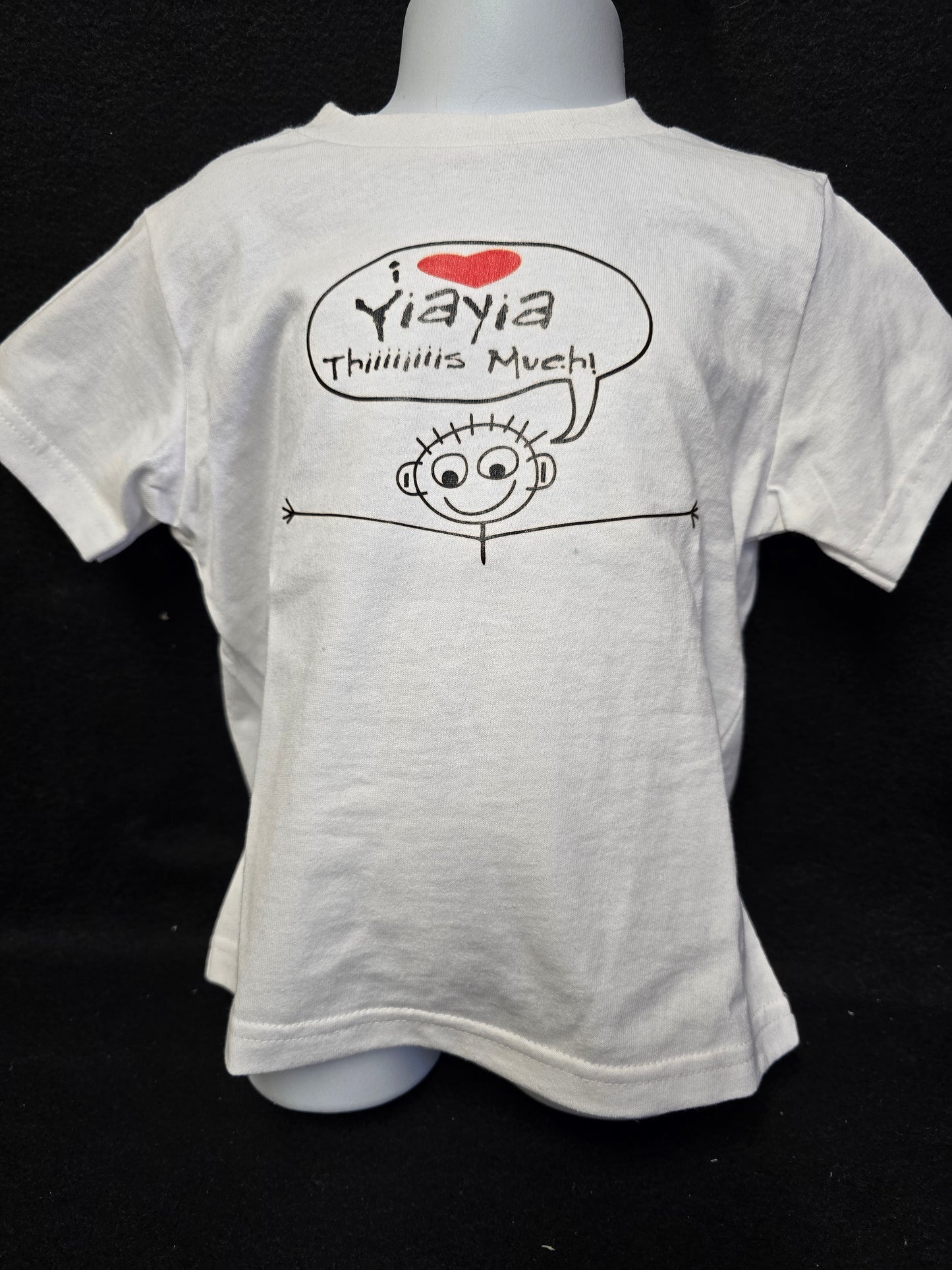 I Love Yiayia This Much Toddler Shirts – Soft Cotton Jersey