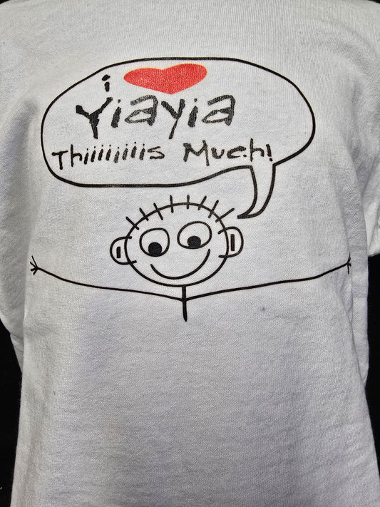 I Love Yiayia This Much Toddler Shirts – Soft Cotton Jersey