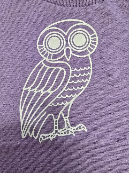 Athens Owl of Wisdom Toddler Tee Shirt – Soft 100% Cotton