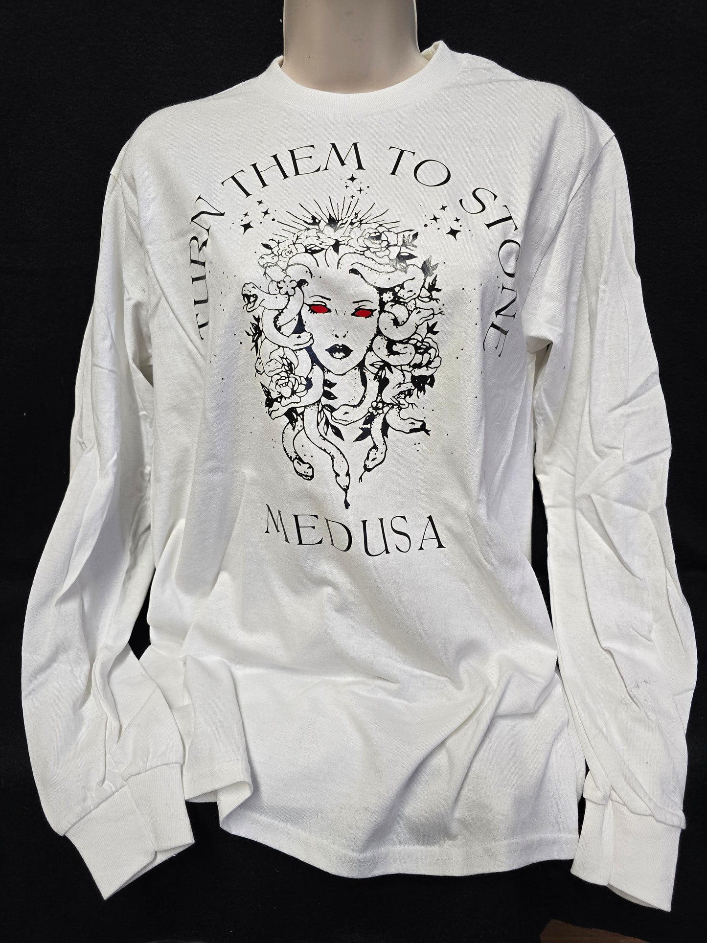Long Sleeve 'Turn Them To Stone - Medusa' Shirt