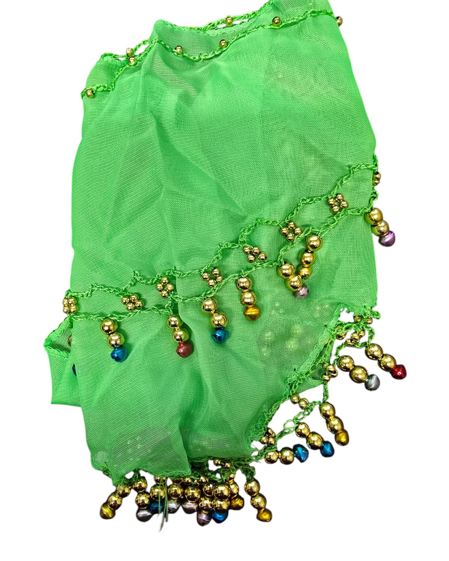 Girls Colorful Beaded Hip Scarves –Fun & Jingly Dance Scarf