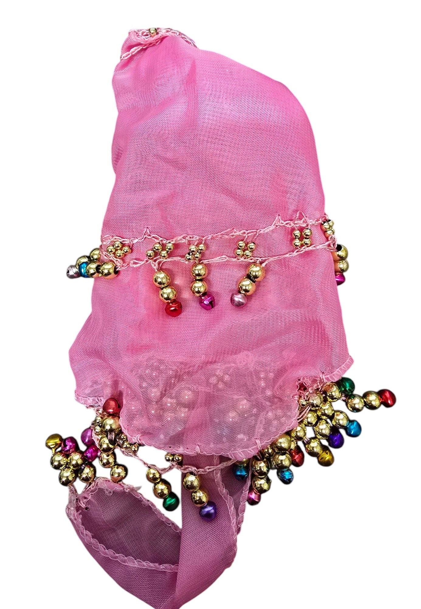 Girls Colorful Beaded Hip Scarves –Fun & Jingly Dance Scarf