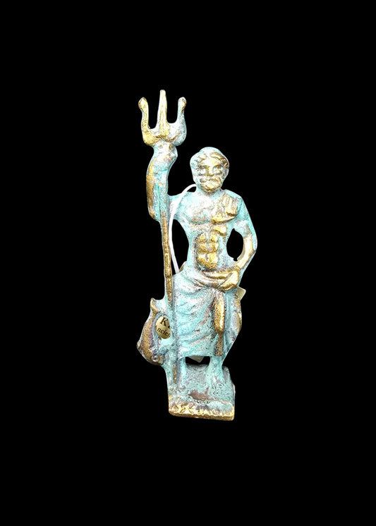 Solid Bronze Poseidon Statue – Handcrafted in Greece