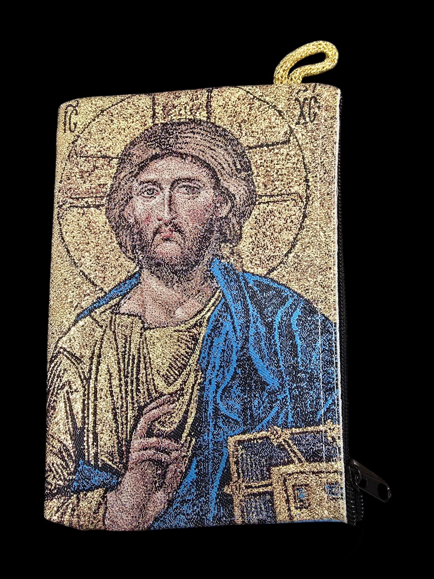 4" x 6" Religious Design Purse – Woven Carpet Material