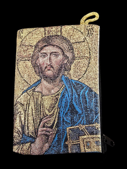 4" x 6" Religious Design Purse – Woven Carpet Material