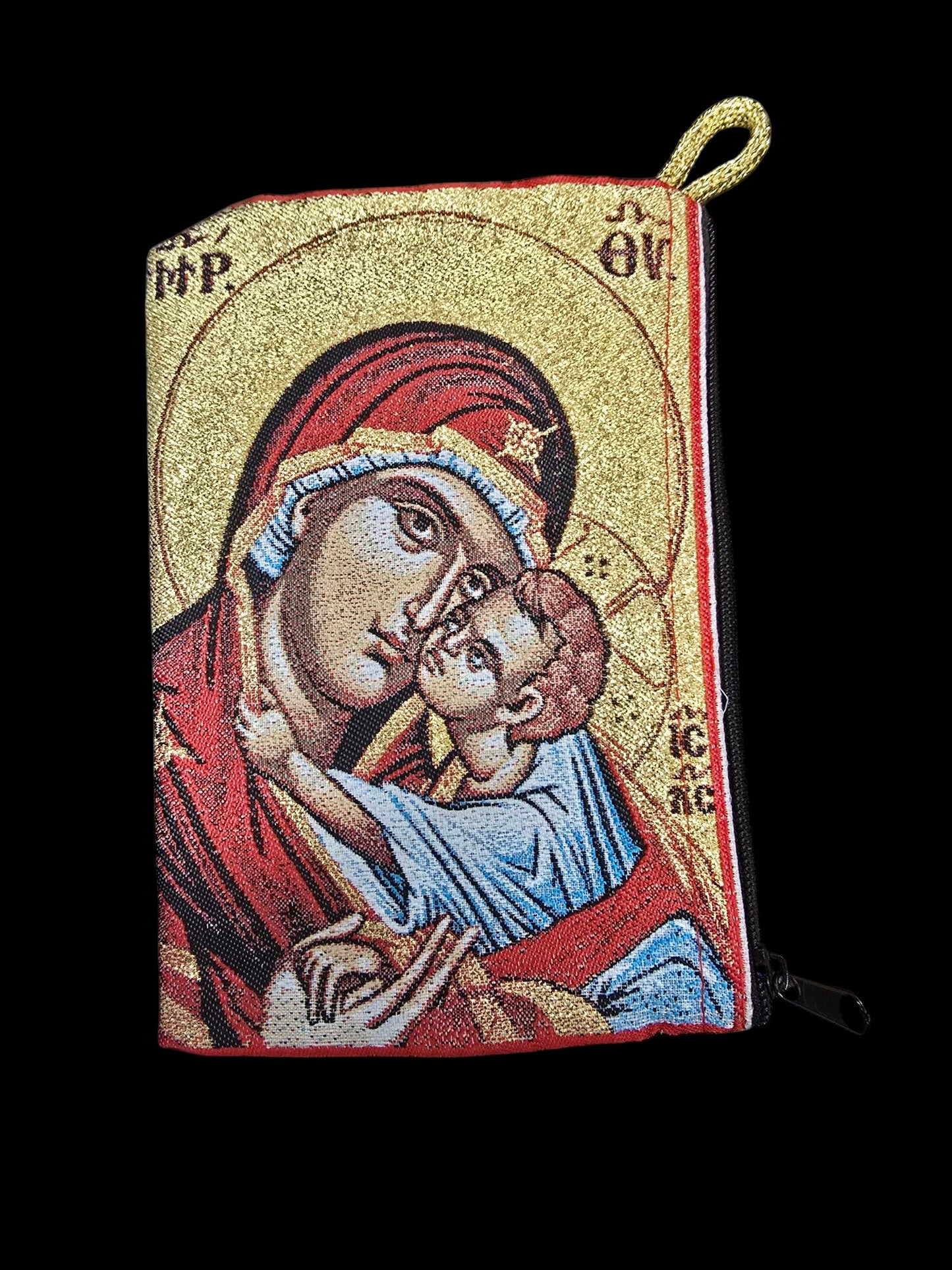 4" x 6" Religious Design Purse – Woven Carpet Material