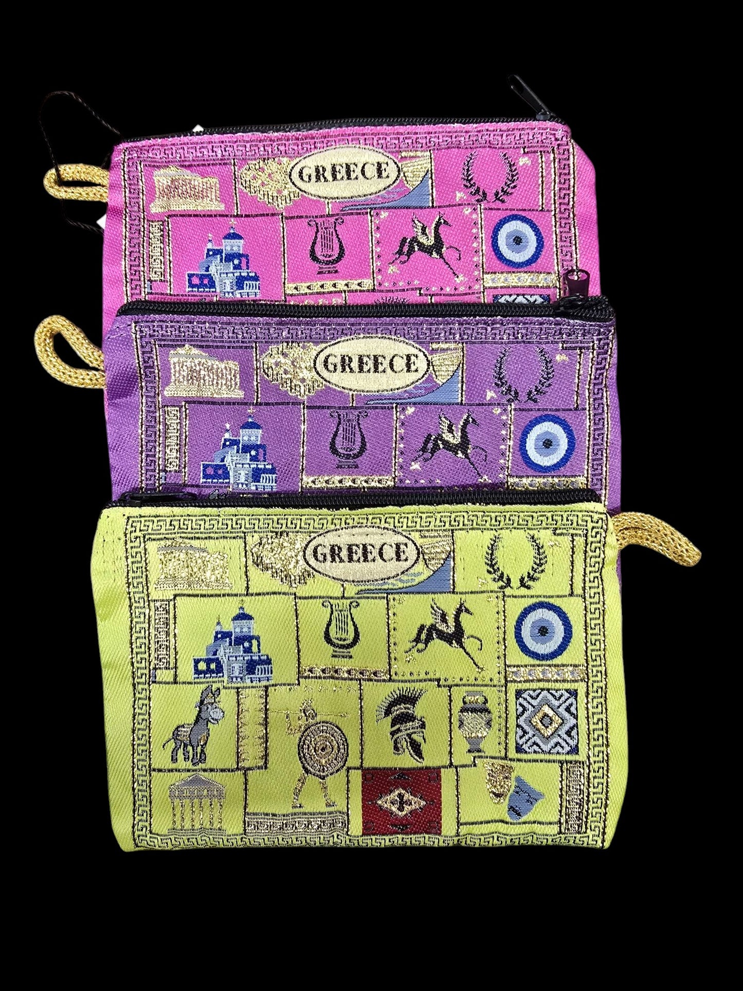 4" x 6" Greek Symbol Purse – Film-Woven Carpet Material