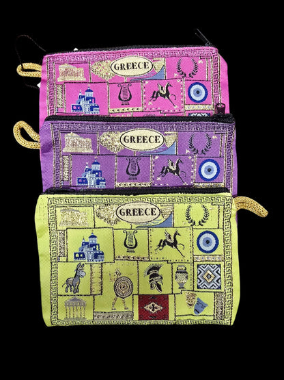 4" x 6" Greek Symbol Purse – Film-Woven Carpet Material