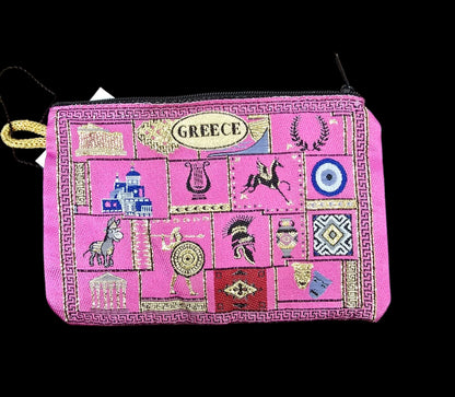 4" x 6" Greek Symbol Purse – Film-Woven Carpet Material