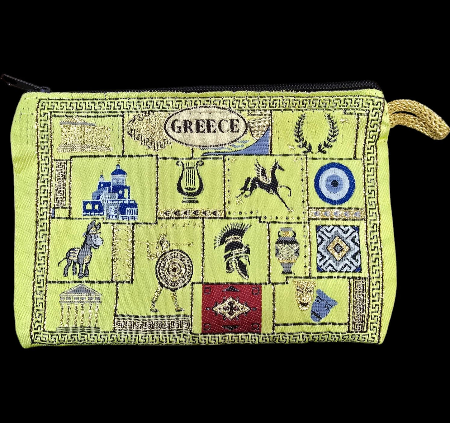 4" x 6" Greek Symbol Purse – Film-Woven Carpet Material