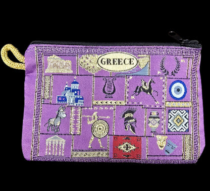 4" x 6" Greek Symbol Purse – Film-Woven Carpet Material